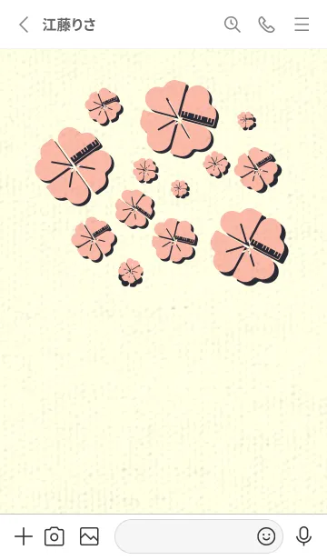 [LINE着せ替え] Piano clover シーシェルピンクの画像2