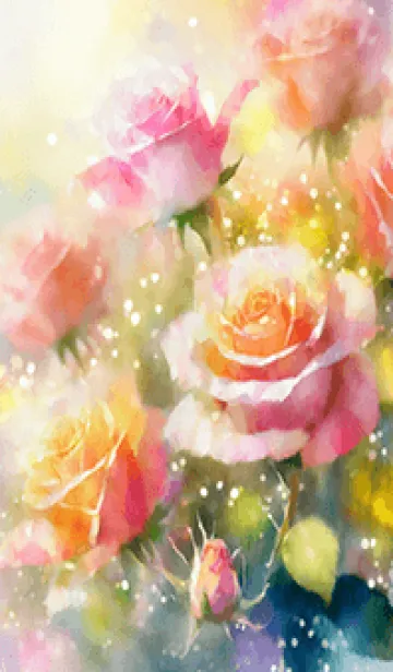 [LINE着せ替え] 薔薇(バラ)の花の着せかえ(R1802)の画像1