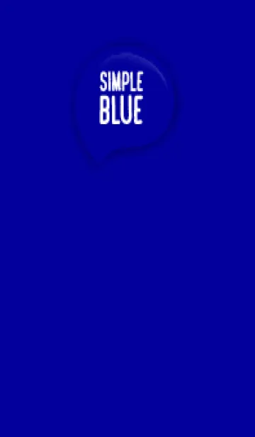 [LINE着せ替え] Blue Color Theme (JP)の画像1