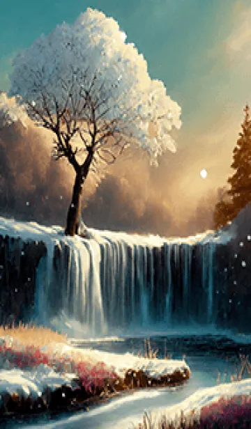 [LINE着せ替え] 優美な冬の風景の着せかえ(Winter-1823)の画像1