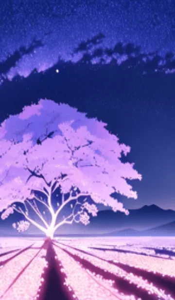 [LINE着せ替え] 冬のサクラ #BGLK08。の画像1