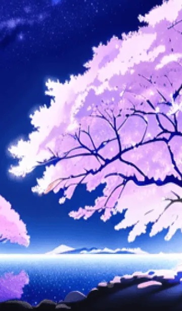 [LINE着せ替え] 冬のサクラ #BGLK013。の画像1