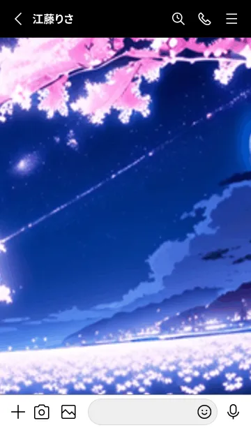 [LINE着せ替え] 冬のサクラ #BGLK017。の画像2