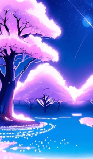 [LINE着せ替え] 冬のサクラ #BGLK025。の画像1