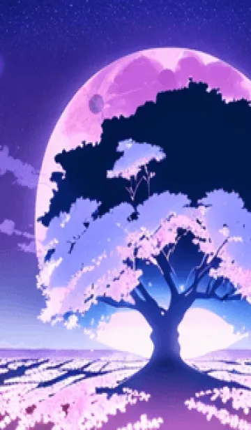 [LINE着せ替え] 冬のサクラ #BGLK020。の画像1