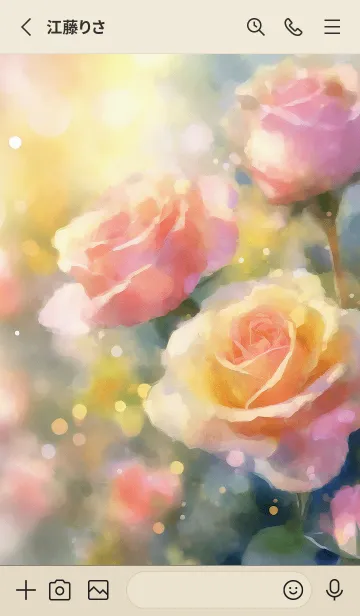 [LINE着せ替え] 薔薇(バラ)の花の着せかえ(R1806)の画像2