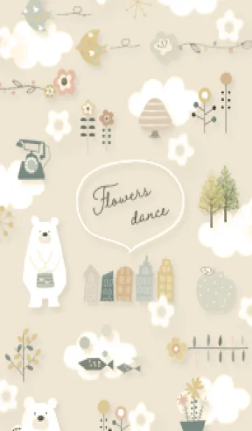 [LINE着せ替え] yellow♡Flowers dance14_1の画像1