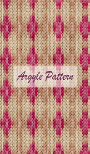 [LINE着せ替え] argyle pattern embroidery 88の画像1