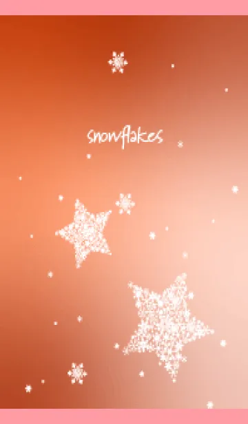 [LINE着せ替え] snowflake stars on light pink JPの画像1