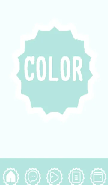 [LINE着せ替え] green color M98の画像1