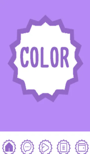 [LINE着せ替え] purple color M46の画像1