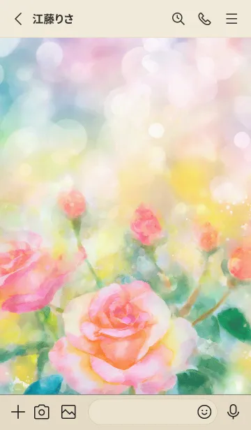 [LINE着せ替え] 薔薇(バラ)の花の着せかえ(R1810)の画像2