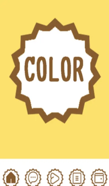 [LINE着せ替え] yellow color M46の画像1