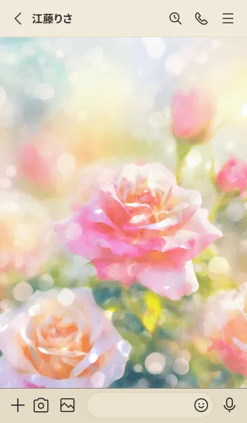 [LINE着せ替え] 薔薇(バラ)の花の着せかえ(R1815)の画像2