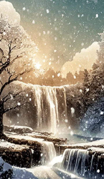 [LINE着せ替え] 優美な冬の風景の着せかえ(Winter-1835)の画像1