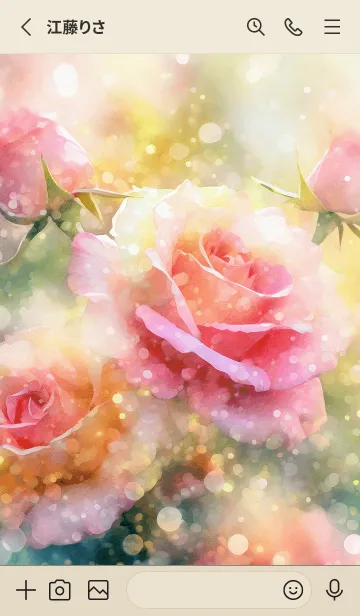 [LINE着せ替え] 薔薇(バラ)の花の着せかえ(R1819)の画像2