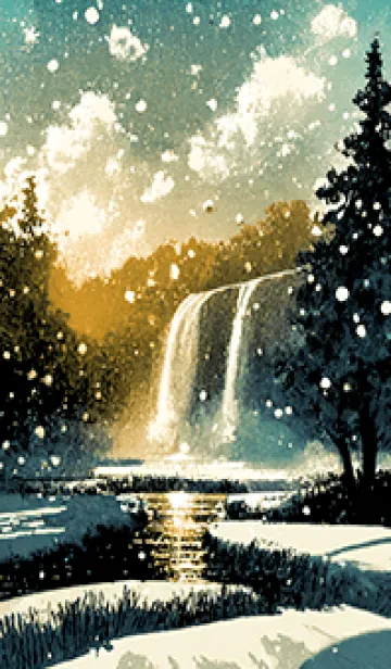 [LINE着せ替え] 優美な冬の風景の着せかえ(Winter-1839)の画像1