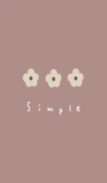 [LINE着せ替え] 大人可愛いお花。くすみピンク。の画像1