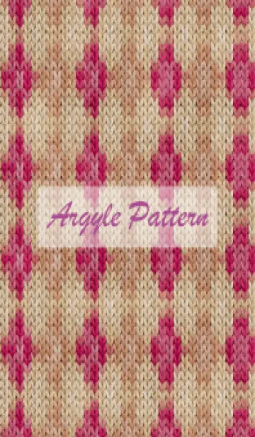 [LINE着せ替え] argyle pattern embroidery 89の画像1