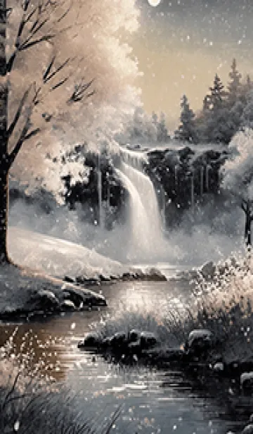 [LINE着せ替え] 優美な冬の風景の着せかえ(Winter-1842)の画像1