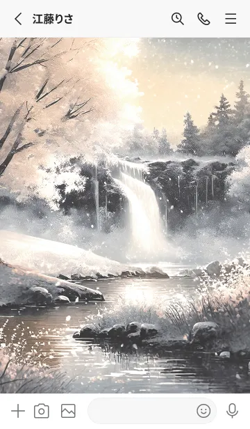 [LINE着せ替え] 優美な冬の風景の着せかえ(Winter-1842)の画像2