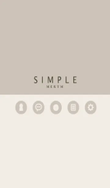 [LINE着せ替え] SIMPLE-ICON BROWN 15の画像1