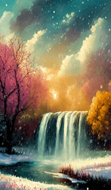 [LINE着せ替え] 優美な冬の風景の着せかえ(Winter-1844)の画像1