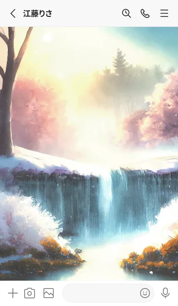 [LINE着せ替え] 優美な冬の風景の着せかえ(Winter-1847)の画像2