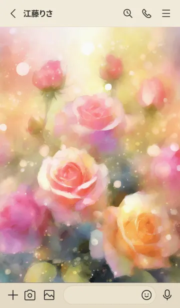 [LINE着せ替え] 薔薇(バラ)の花の着せかえ(R1827)の画像2