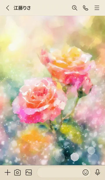 [LINE着せ替え] 薔薇(バラ)の花の着せかえ(R1828)の画像2