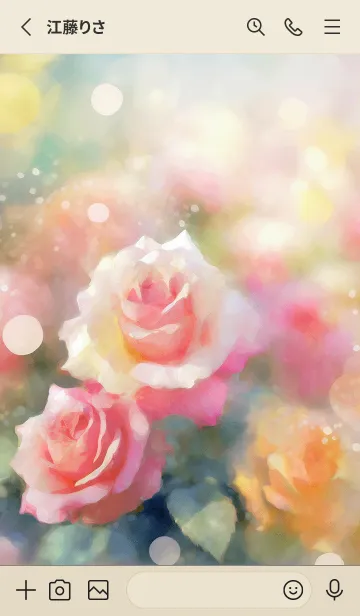 [LINE着せ替え] 薔薇(バラ)の花の着せかえ(R1830)の画像2