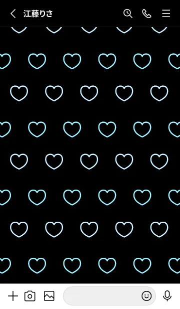 [LINE着せ替え] シンプル ハート アイコン 29の画像2