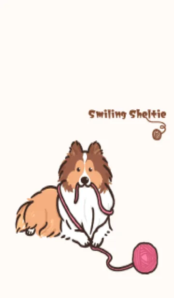 [LINE着せ替え] Smiling Sheltieの画像1