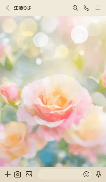 [LINE着せ替え] 薔薇(バラ)の花の着せかえ(R1847)の画像2