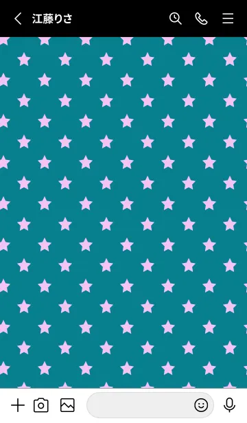 [LINE着せ替え] シンプル カラー スターズ 25の画像2