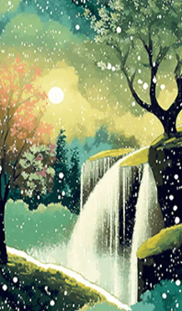 [LINE着せ替え] 優美な冬の風景の着せかえ(Winter-1853)の画像1