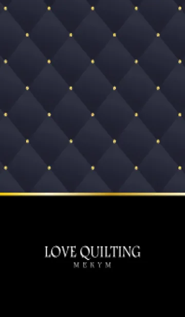 [LINE着せ替え] LOVE QUILTING -chic blue purple-の画像1