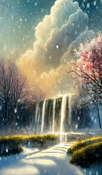 [LINE着せ替え] 優美な冬の風景の着せかえ(Winter-1856)の画像1