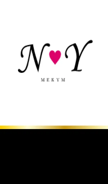 [LINE着せ替え] LOVE INITIAL-N&Y イニシャル 7の画像1