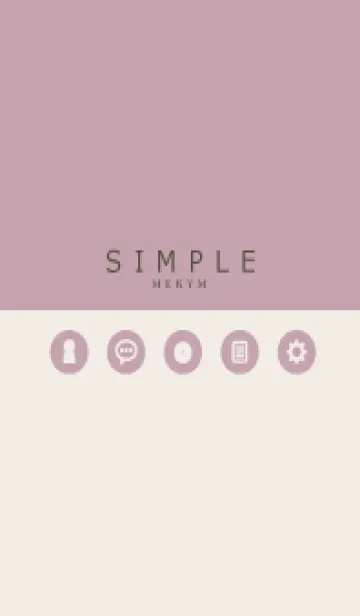 [LINE着せ替え] SIMPLE-ICON PINK 15の画像1
