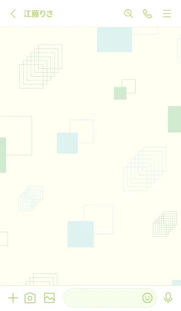 [LINE着せ替え] くすみカラーな四角26の画像2