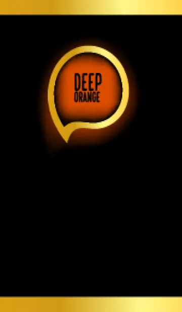 [LINE着せ替え] Deep Orange Gold In Black Theme (JP)の画像1