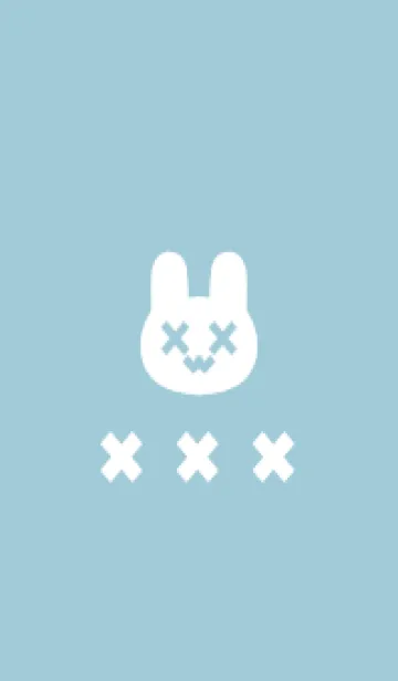 [LINE着せ替え] 地雷うさぎ(blue13)の画像1