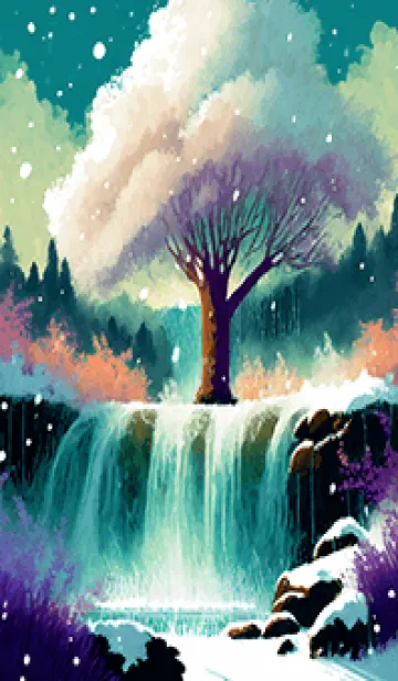 [LINE着せ替え] 優美な冬の風景の着せかえ(Winter-1858)の画像1