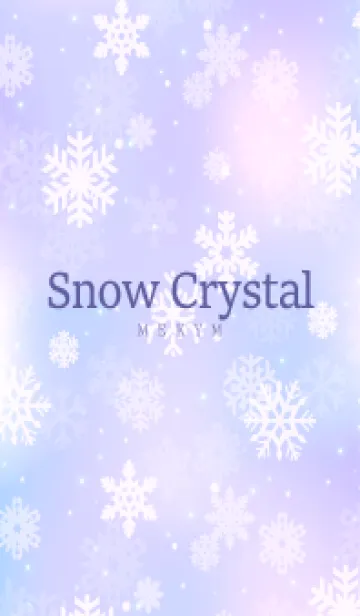 [LINE着せ替え] SnowCrystal-PURPLE 19の画像1