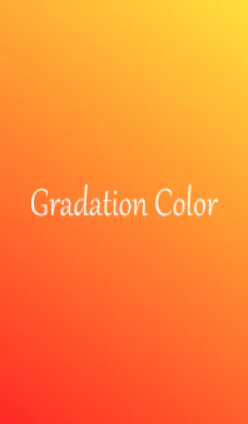 [LINE着せ替え] Gradation Color *Orange 6*の画像1