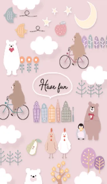 [LINE着せ替え] pink♡ほのぼのな北欧10_1の画像1