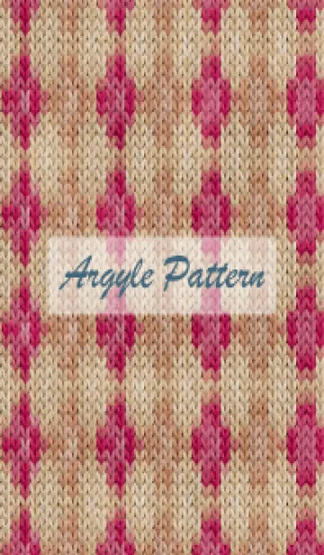 [LINE着せ替え] argyle pattern embroidery 91の画像1