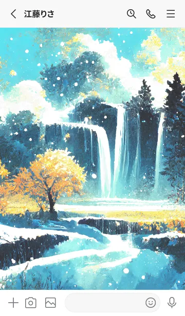 [LINE着せ替え] 優美な冬の風景の着せかえ(Winter-1865)の画像2