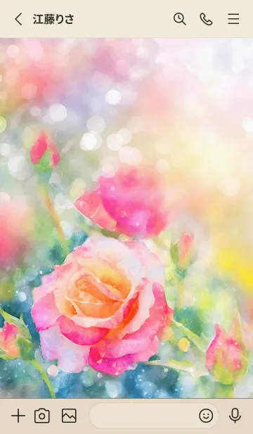 [LINE着せ替え] 薔薇(バラ)の花の着せかえ(R1837)の画像2